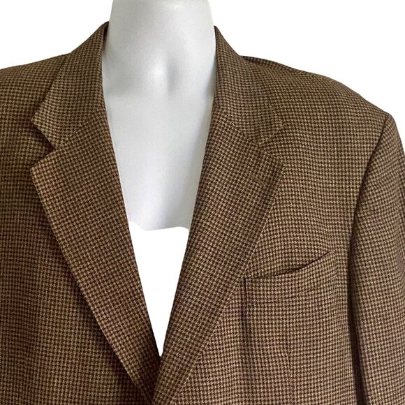Oscar De La Renta Menswear 2 Button Wool Blazer  Jacket Men's 43R - Picture 8 of 12